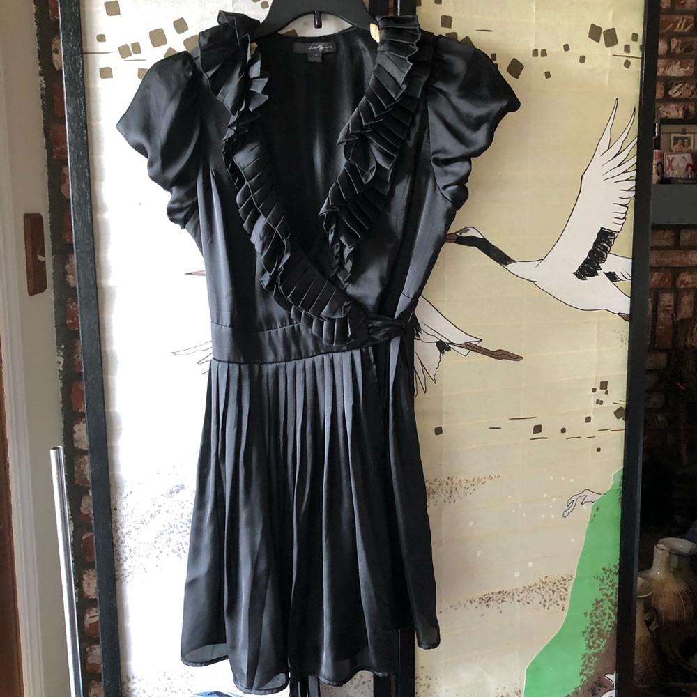 Black wrap dress